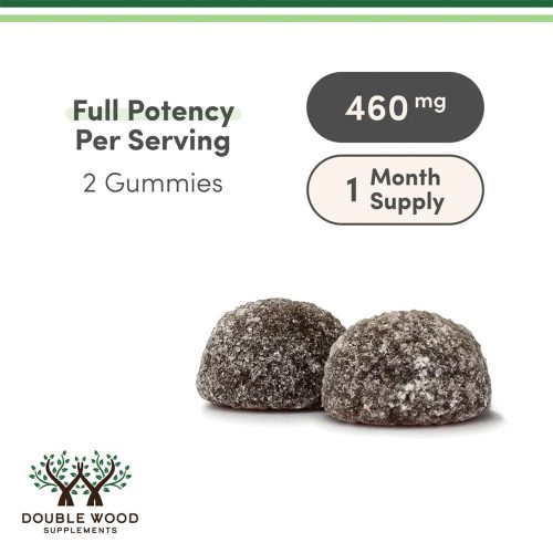 Double Wood Supplements Magnézium-Glicinát Gumivitamin (60 Gumicukor, Szőlő)