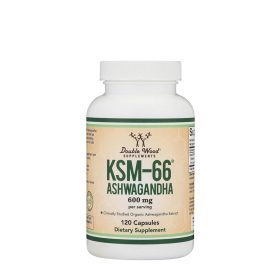  Double Wood Supplements KSM-66 Ashwagandha 600 mg (120 Kapszula)
