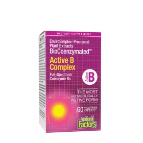   Natural Factors Biokoenzimált aktív B komplex (60 Kapszula)