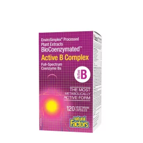   Natural Factors Biokoenzimált aktív B komplex (120 Kapszula)