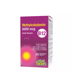 Natural Factors B12 Methylcobalamin 5,000 mcg (60 Tabletta)