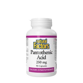 Natural Factors Pantoténsav 250 mg (90 Kapszula)