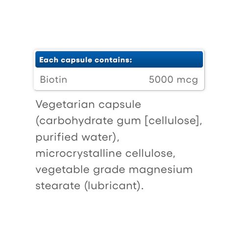 Natural Factors Biotin 5000 mcg (60 Veggie Kapszula)