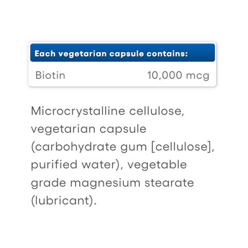 Natural Factors Biotin Extra Strength 10,000 mcg (60 Kapszula)