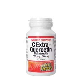   Natural Factors C Extra + Kvercetin Bioflavonoidok 500 mg / 500 mg (90 Tabletta)