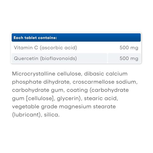 Natural Factors C Extra + Kvercetin Bioflavonoidok 500 mg / 500 mg (90 Tabletta)