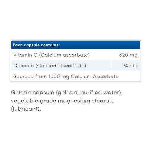 Natural Factors Vitamin C Calcium Ascorbate 1000 mg (90 Kapszula)