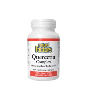   Natural Factors Quercetin komplex szőlőmaggal, kurkumával és COQ10-zel (90 Veggie Kapszula)