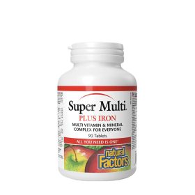 Natural Factors Super Multi Plus Iron (90 Tabletta)