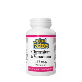Natural Factors Chromium & Vanadium 125 mcg (90 Kapszula)