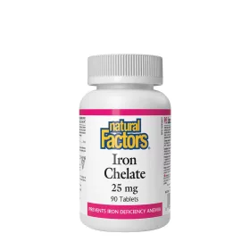 Natural Factors Vas Kelát 25 mg (90 Tabletta)