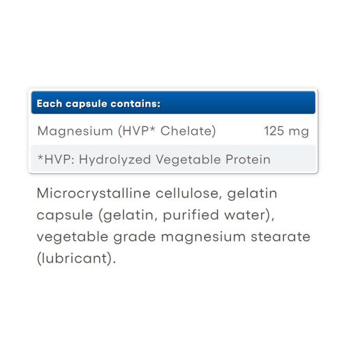 Natural Factors Magnézium Kelát 125 mg (90 Kapszula)