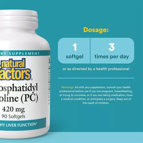 Natural Factors Phosphatidyl Choline 420 mg (90 Lágykapszula)