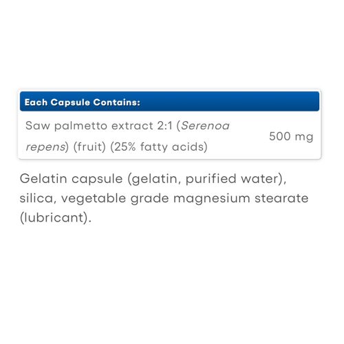 Natural Factors Fűrészpálma 500 mg (90 Kapszula)