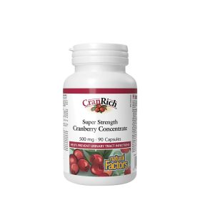   Natural Factors Super Strength Cranberry Concentrate 500 mg (90 Kapszula)