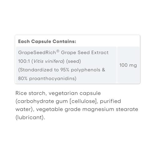 Natural Factors Super Strength Grape Seed Extract 100 mg - Szőlőmag Kivonat (90 Kapszula)