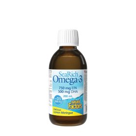   Natural Factors Omega-3 with D3 750 mg EPA/500 mg DHA (200 ml, Citrom)