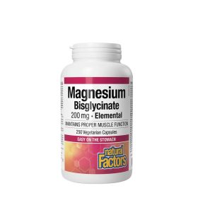   Natural Factors Magnesium Bisglycinate Pure 200 mg (250 Kapszula)