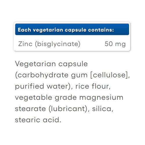 Natural Factors Cink Biszglicinát 50 mg  (120 Kapszula)