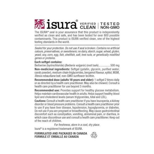 Natural Factors Berberine LipoMicel Matrix - 500 mg Berberine (90 Lágykapszula)