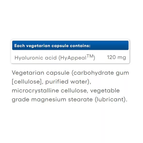Natural Factors HyAppeal Vegan Hyaluronic Acid (60 Kapszula)