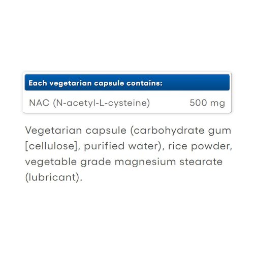 Natural Factors N-Acetyl-L-Cysteine Amino Acid 500 mg (90 Kapszula)