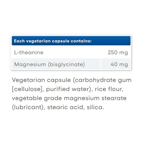 Natural Factors Magnesium Bisglycinate 100 plus L-Theanine 250 mg (90 Kapszula)