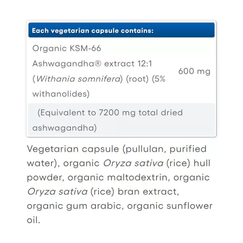 Natural Factors Ashwagandha 600 mg, Stress-Relax (60 Kapszula)