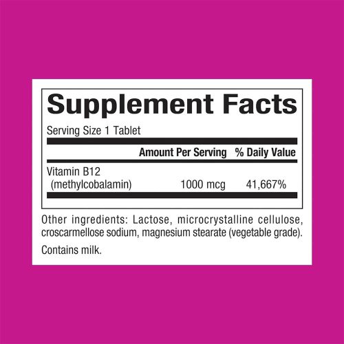 Natural Factors B12 Methylcobalamin 1,000 mcg (210 tabletta)