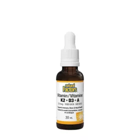 Natural Factors K2+D3+A 50 mcg/1000 NE/500 NE (30 ml)