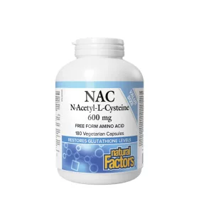   Natural Factors N-Acetyl-L-Cysteine (NAC) 600 mg (180 Veg Kapszula)