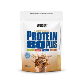 Weider Protein 80 Plus fehérjepor - 500 g - mogyoró-nugát