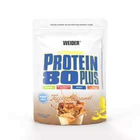Weider Protein 80 Plus fehérjepor - 500 g - Toffee-karamell