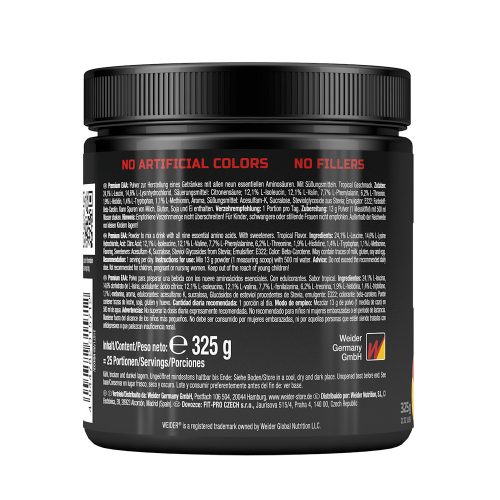 Weider Premium EAA aminosav italpor - 325 g - trópusi gyümölcs 