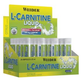   Weider L-Carnitine Liquid zsírégető folyadék – 1800 mg (20x25ml) - citrus