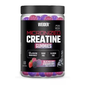   Weider Mikronizált Kreatin gumicukor - szeder és eper - 60 db