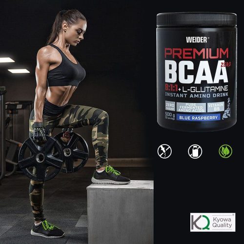 Weider Premium BCAA 8:1:1 + Glutamine ZERO aminosav - 500 g - kék-málna