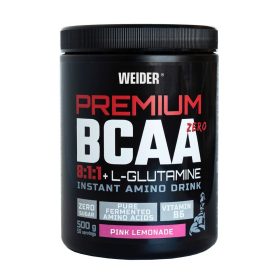   Weider Premium BCAA 8:1:1 + Glutamine ZERO aminosav - 500 g - pink lemonade
