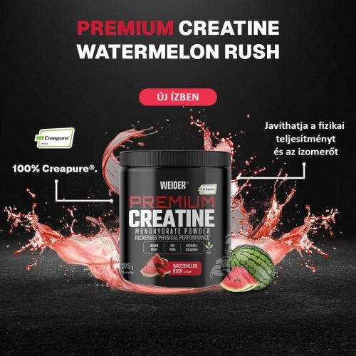 Weider Premium Pure Creatine 100% Creapure - görögdinnye - 375 g 